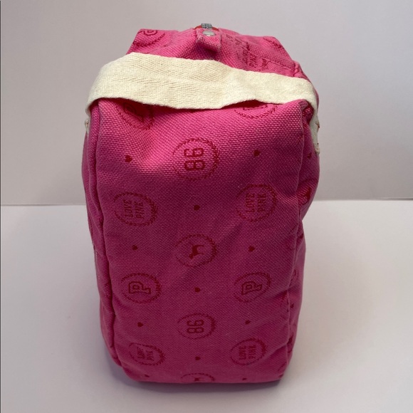 Vintage PINK Victoria's Secret Pink Crest Canvas Cosmetic Bag.  Y2K-era. - Picture 2 of 7